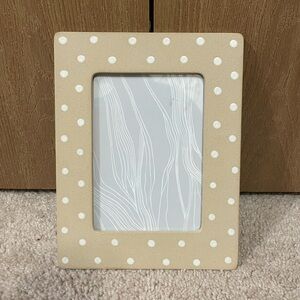 Stone Polka Dot Picture Frame